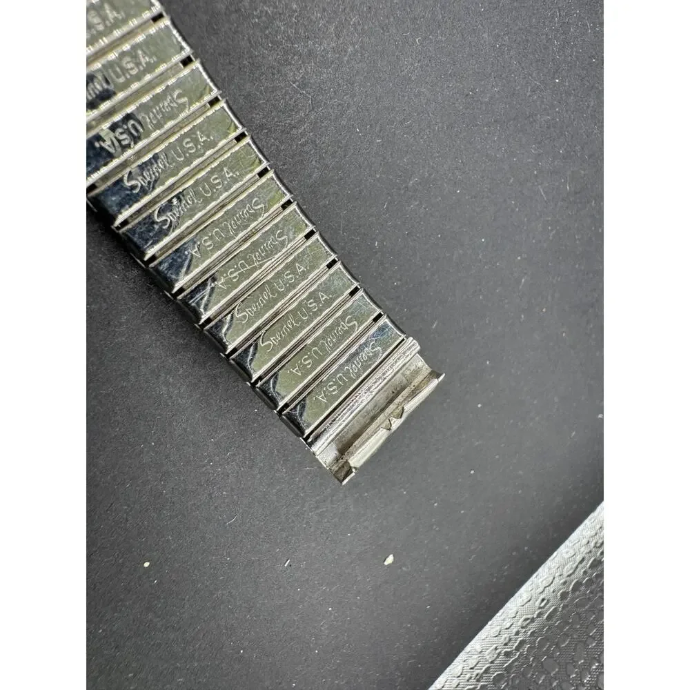 Vintage Speidel USA Made Stainless Steel Expansion Watch Band 5